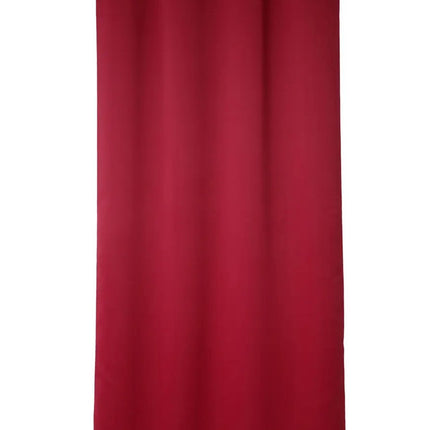Atmosphera verduisterende gordijnen - set 2x stuks - B135 x L240 cm - rood - geplooid - met ringen - kant en klaar