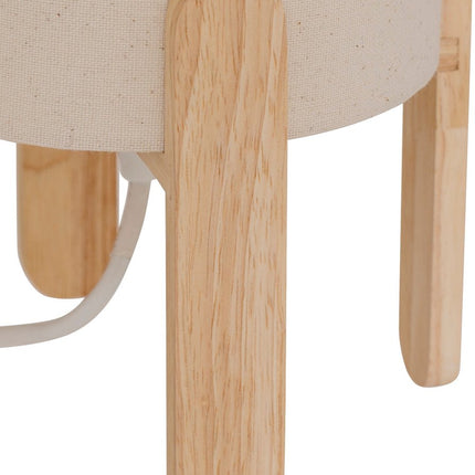 Atmosphera Rafa Tafellamp - Ø18xH37cm - Beige