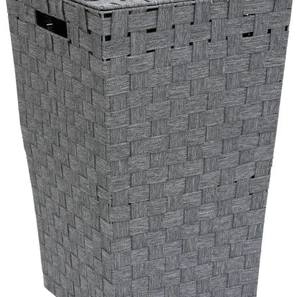 Lise L. Wasmand - Polyester Kledingmand - Grijs - 33 x 33 x 53 cm (LxBxH) - Opbergmand - 50 liter