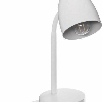 Bureaulamp met Oortjes - 18 x 12,5 x 31 cm - Wit