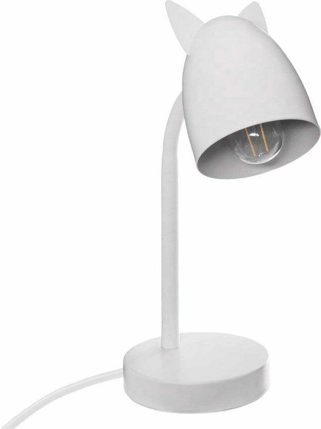 Bureaulamp met Oortjes - 18 x 12,5 x 31 cm - Wit