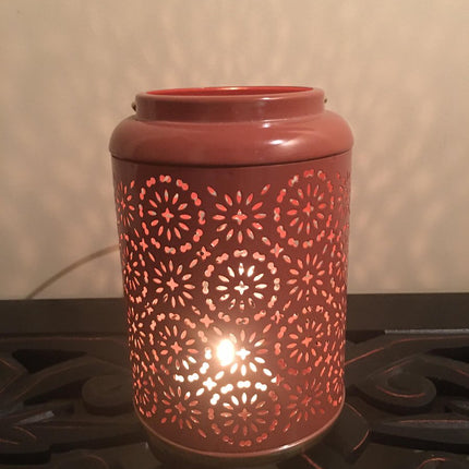 Windlicht - Lantaarn - Zwart Metaal - Hoogte 19 cm - Zwart
