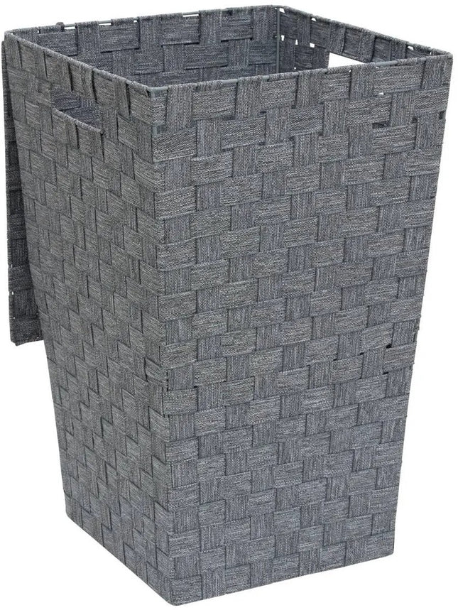Lise L. Wasmand - Polyester Kledingmand - Grijs - 33 x 33 x 53 cm (LxBxH) - Opbergmand - 50 liter