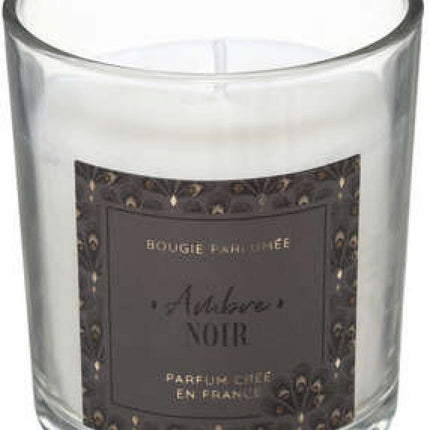 Atmosphera Candle - Geurkaars - Geur Amber - Zachte en zoete geur - Met glazenhouder