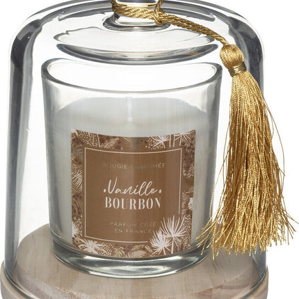 Atmosphera Geurkaars - Vanille Bourbon - Lolita - 26 Branduren - Geel - Oker - 130g - Woondecoratie