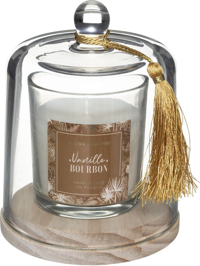 Atmosphera Geurkaars - Vanille Bourbon - Lolita - 26 Branduren - Geel - Oker - 130g - Woondecoratie