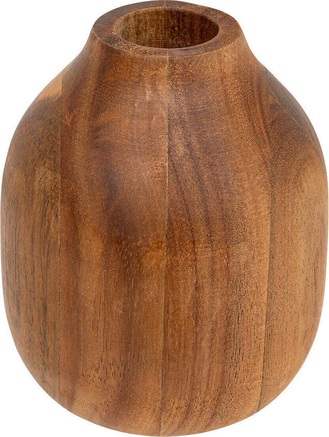 Atmosphera Siera Acacia vaas Ø10xH12cm - Bruin