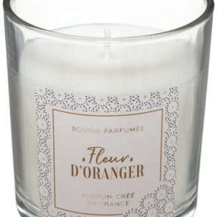 Atmosphera Candle - Geurkaars - Geur Sinaasappel - Geur voor een positieve stemming - Met glazenhouder