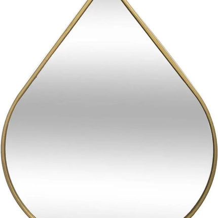 Atmosphera Spiegel - druppel - 39 x 28 cm - metaal - goud - wandspiegel