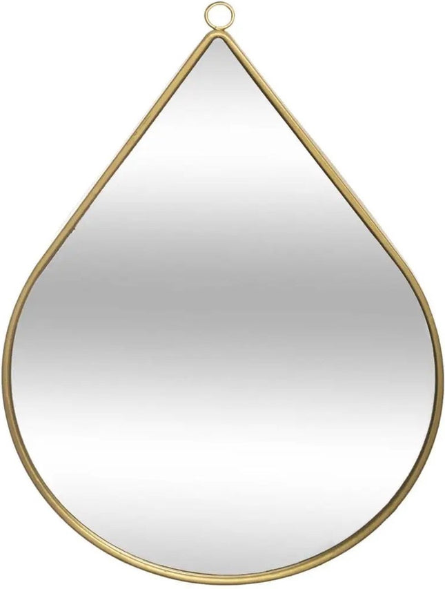 Atmosphera Spiegel - druppel - 39 x 28 cm - metaal - goud - wandspiegel