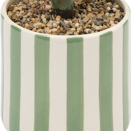 Atmosphera Kunstplant Sansevieria Chéri met keramische pot - Ø12xH38cm - Groen