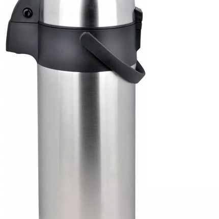 Kinghoff Tafelthermoskan met Pomp - Roestvrijstalen Thermoskan 3,0 Liter (KH1467) - Houdt Dranken Urenlang Warm of Koud - Handige Knopbediening