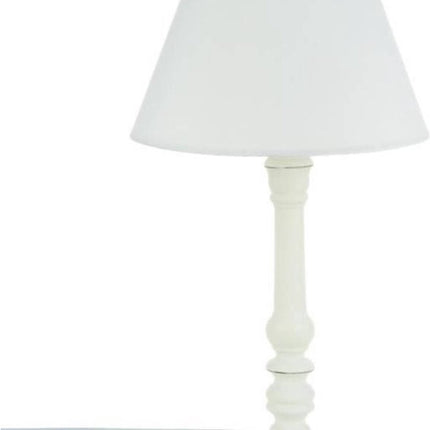 Tafellamp Wit Hout - 20 cm x 36 cm