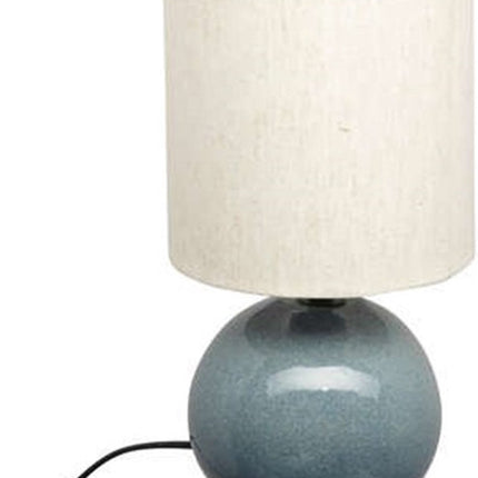 Atmosphera Tafellamp Gaia D15x28cm - Blauwgrijs - E27