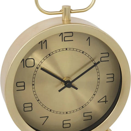 Atmosphera Tafelklok Dorado - Moderne look - goud - Dia 15 cm - glas/metaal