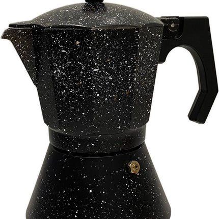 Rosenberg Espresso maker aluminium - percolator 12 kops – zwart
