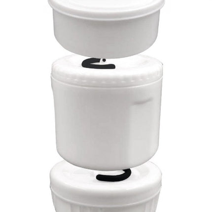Kinghoff KH-1396 Etensthermos - Roestvrijstalen 3-delige Lunchset 1,5L - Zwart - Dubbelwandig, Lichtgewicht & Onbreekbaar