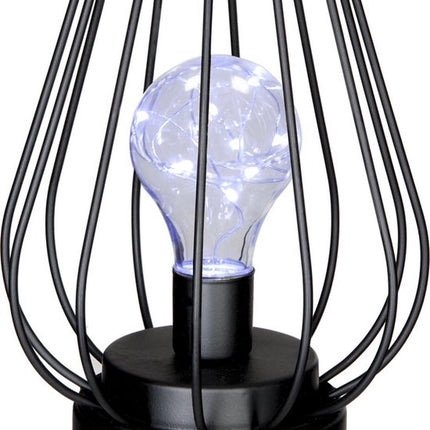 Atmosphera Art Deco tafellamp - zwart ijzerdraad model - incl. lamp