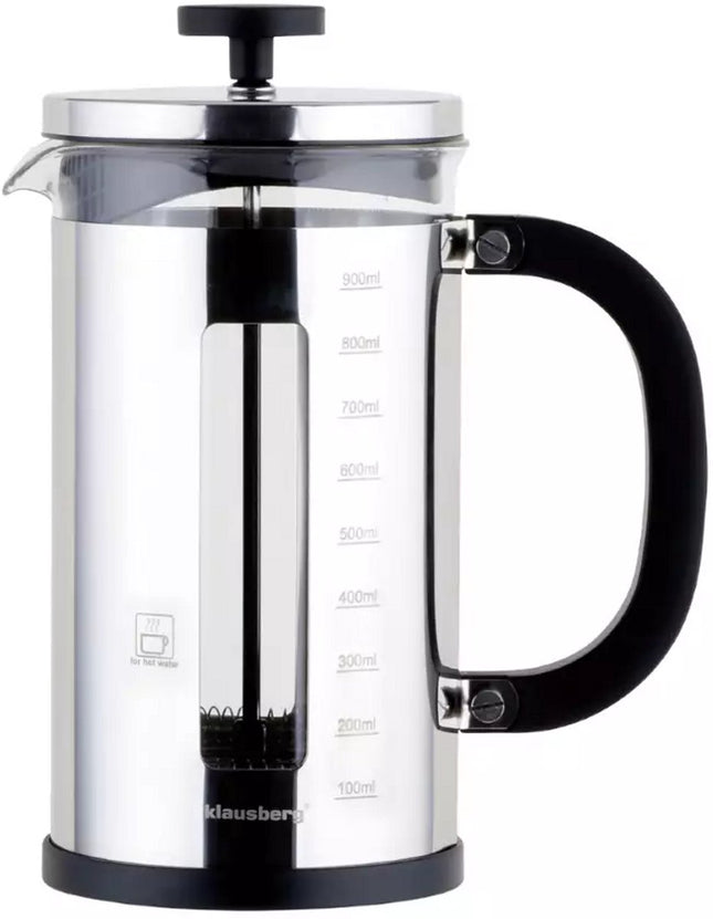 Klausberg KB7703 Piston Brewer 1L - Perfecte Koffie- en Theebereider