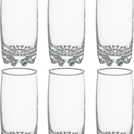 Secret de Gourmet Longdrink glazen - 6x stuks - 380 ml - Drinkglazen - Waterglazen - Transparant