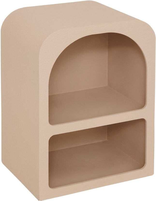 Atmosphera Soleya Nachtkastje 2 vakken - L40xD30xH55cm - Beige