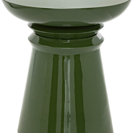 Atmosphera Jaya IJzeren bijzettafel Ø38xH43cm - Kakigroen