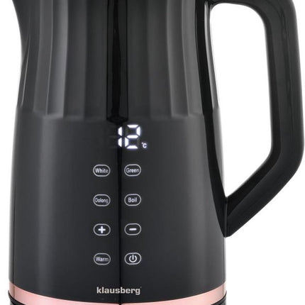 Klausberg KB-7896 Elektrische Waterkoker – 1,7 Liter, LED Display, 13 Temperatuurstanden, Houd-warmfunctie