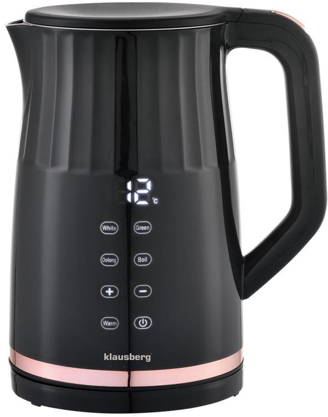 Klausberg KB-7896 Elektrische Waterkoker – 1,7 Liter, LED Display, 13 Temperatuurstanden, Houd-warmfunctie