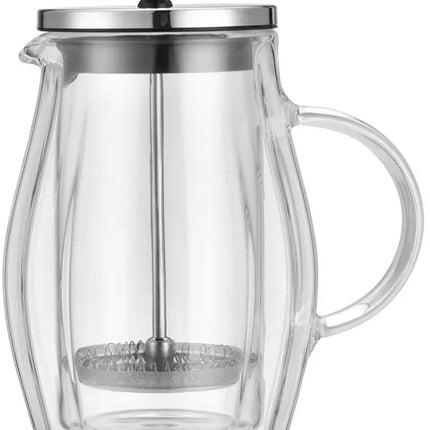 Klausberg KB7682 Piston Coffee & Tea Brewer - Dubbelwandige Glazen Zetkan (0,35L)