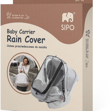 SIPO Regenscherm voor Autostoeltje - Waterdichte Beschermhoes voor Maxi-Cosi en Kinderwagen - Transparant - Universeel Model - EVA Materiaal - Regenhoes Kinderstoel -