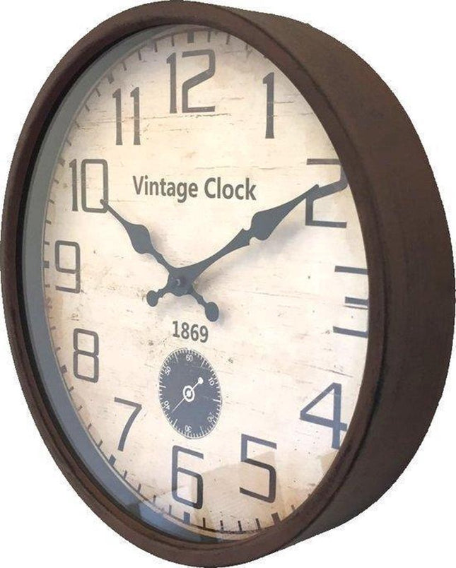 Bruine Vintage Klok