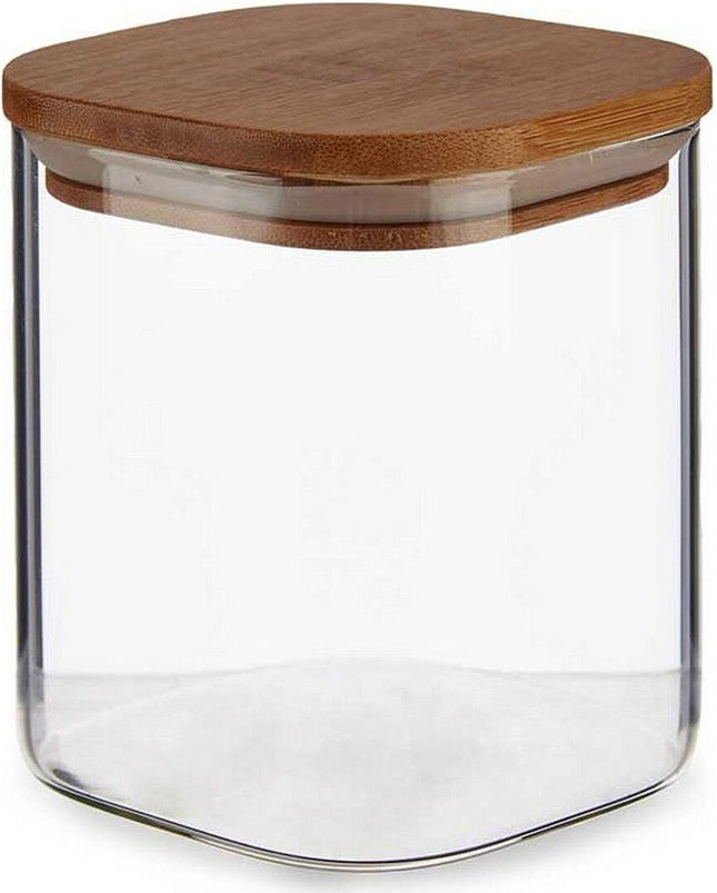 Glazen Voorraadpot Met Bamboe Deksel (880 ml)