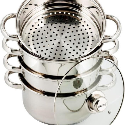 KINGHOFF 3317 Stoompan set - Ø 18cm - 5 delig