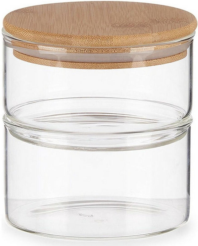 Blik Bruin Transparant Bamboe Borosilicaatglas (800 ml)