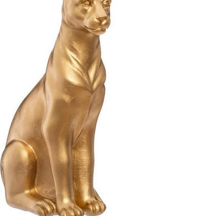 Atmosp Decoratief Beeld Panter - Polyresin - Goud - Hoogte 23cm