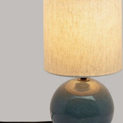 Atmosphera Tafellamp Gaia D15x28cm - Blauwgrijs - E27