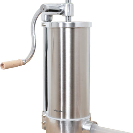 Klausberg KB-7927 Verticale Worstvuller | 5 kg Capaciteit | RVS | Professioneel | Met 6 Vullers | Vleesvuller