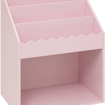 Atmosphera Kids Boekenkast verticale vakken met opbergvak - 48x32xH60cm - Lichtroze