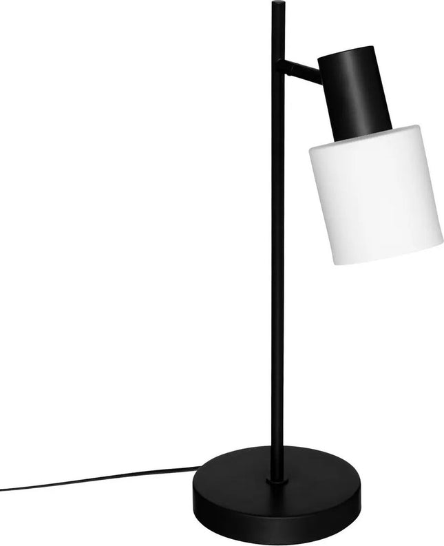 Atmosphera Tafellamp/bureaulampje Athena - metaal - zwart - H45 cm - Leeslampje