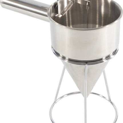 Beslagdispenser - RVS -  Ø13x20cm - Beslag Dispenser - Deeg Dispenser - Batter Dispenser - Doseer Giettrechter