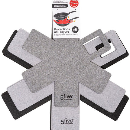 Koekenpanbeschermer 5five Simply Smart Pluche 6 Onderdelen