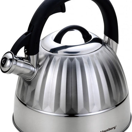Klausberg 7480 fluitketel - 3L - rvs - alle warmtebronnen