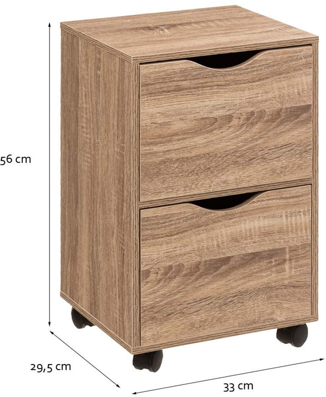 Kastje op Wielen Cavalier Hout