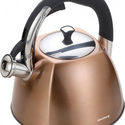 Klausberg KB-7202 fluitketel - 3L - rvs - alle warmtebronnen