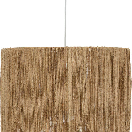 Atmosphera Hanglamp Janice jute - E27, niet inbegrepen - Ø38xH28cm - Bruin