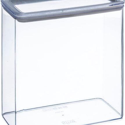 5Five Voorraadpot - keuken/voedsel - kunststof - 500 ml - luchtdichte deksel - transparant - 10 x 10 x 7 cm