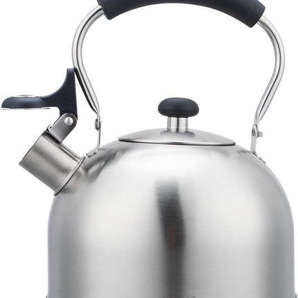 KingHoff RVS Fluitketel 2,5L – Geschikt voor Alle Warmtebronnen, Met Fluitsignaal en Ergonomisch Handvat