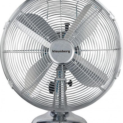 Klausberg 7537 - tafelventilator - chroom- 30 cm - 40W