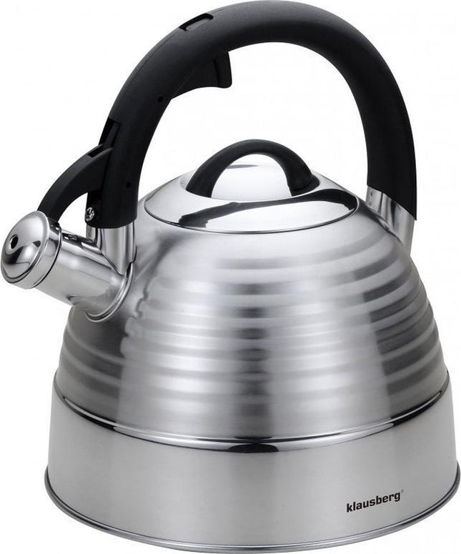 Klausberg 7481 fluitketel - 3L - rvs - alle warmtebronnen