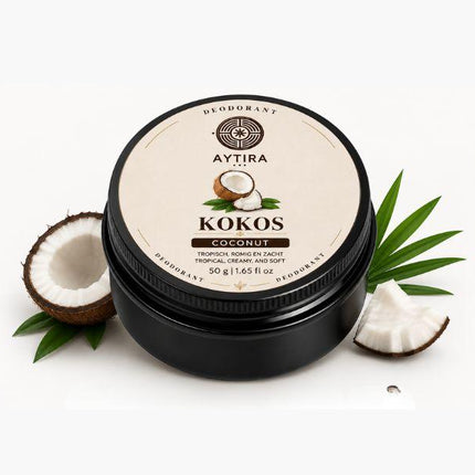 AYTiRA Kokos Deodorant 50g – Natuurlijke Deodorant met Tropische Kokosgeur